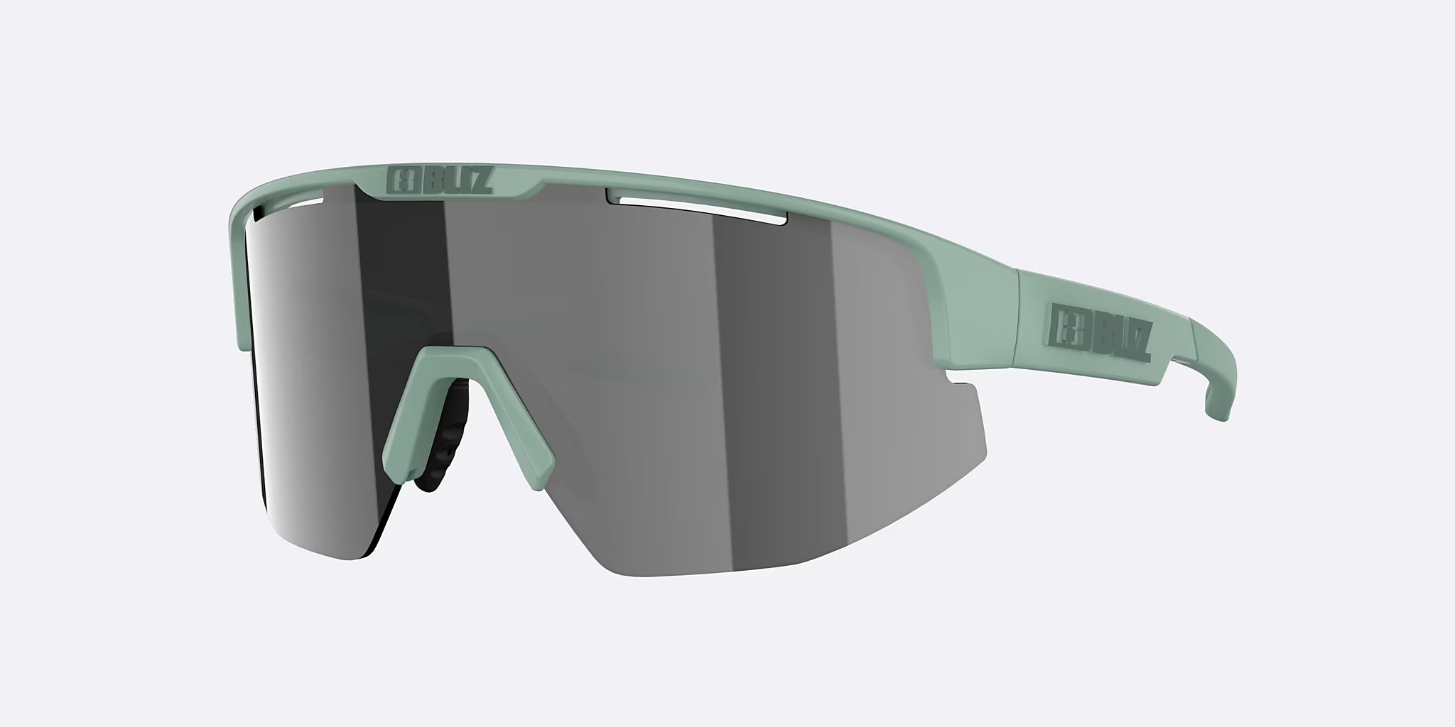 Bliz Matrix Small, Matte Green / Smoke Silver Mirror