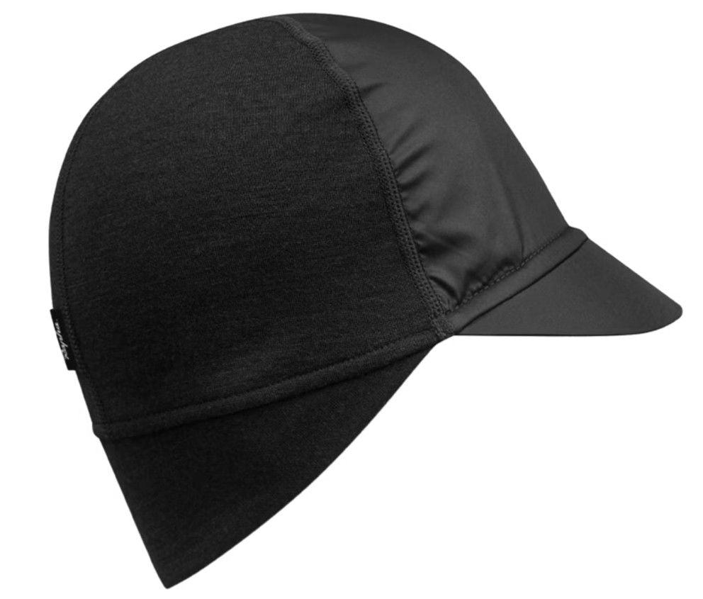 Rapha Peak Merino Hat OS, Black/Dark Grey