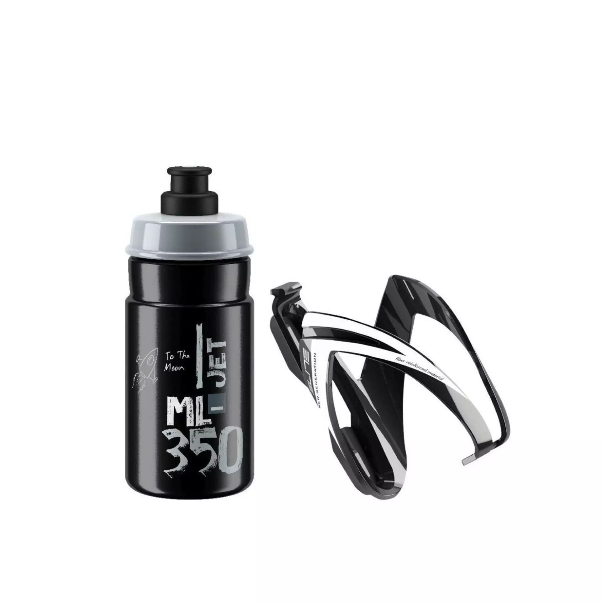 Elite Juomapullo + Pullo CEO Jet 350ml Musta