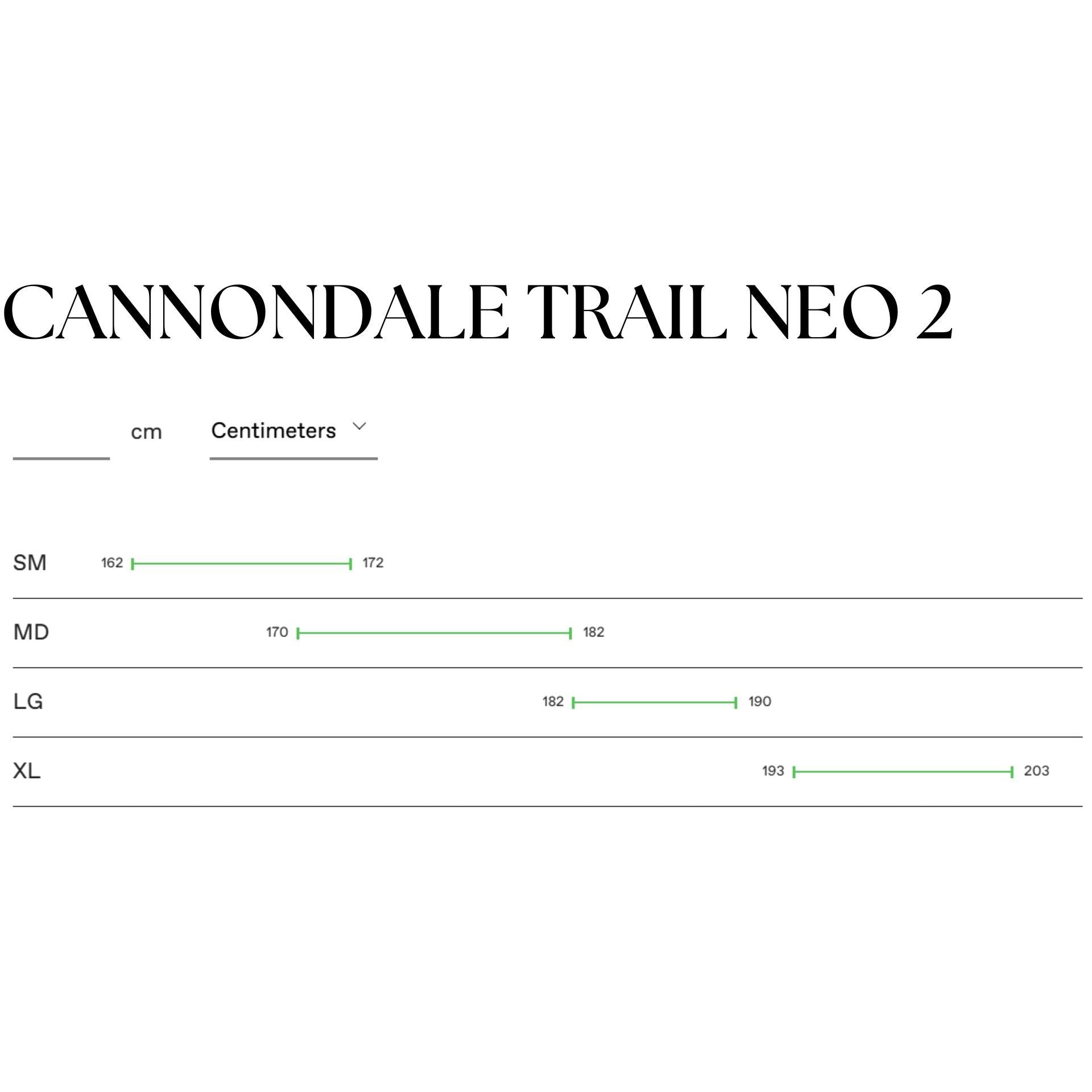 Cannondale Trail Neo 2 625wh