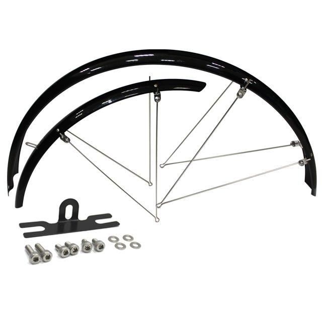 Cavo lokasuojapari 28" aisallinen, kiinnikkeet, musta, 45mm