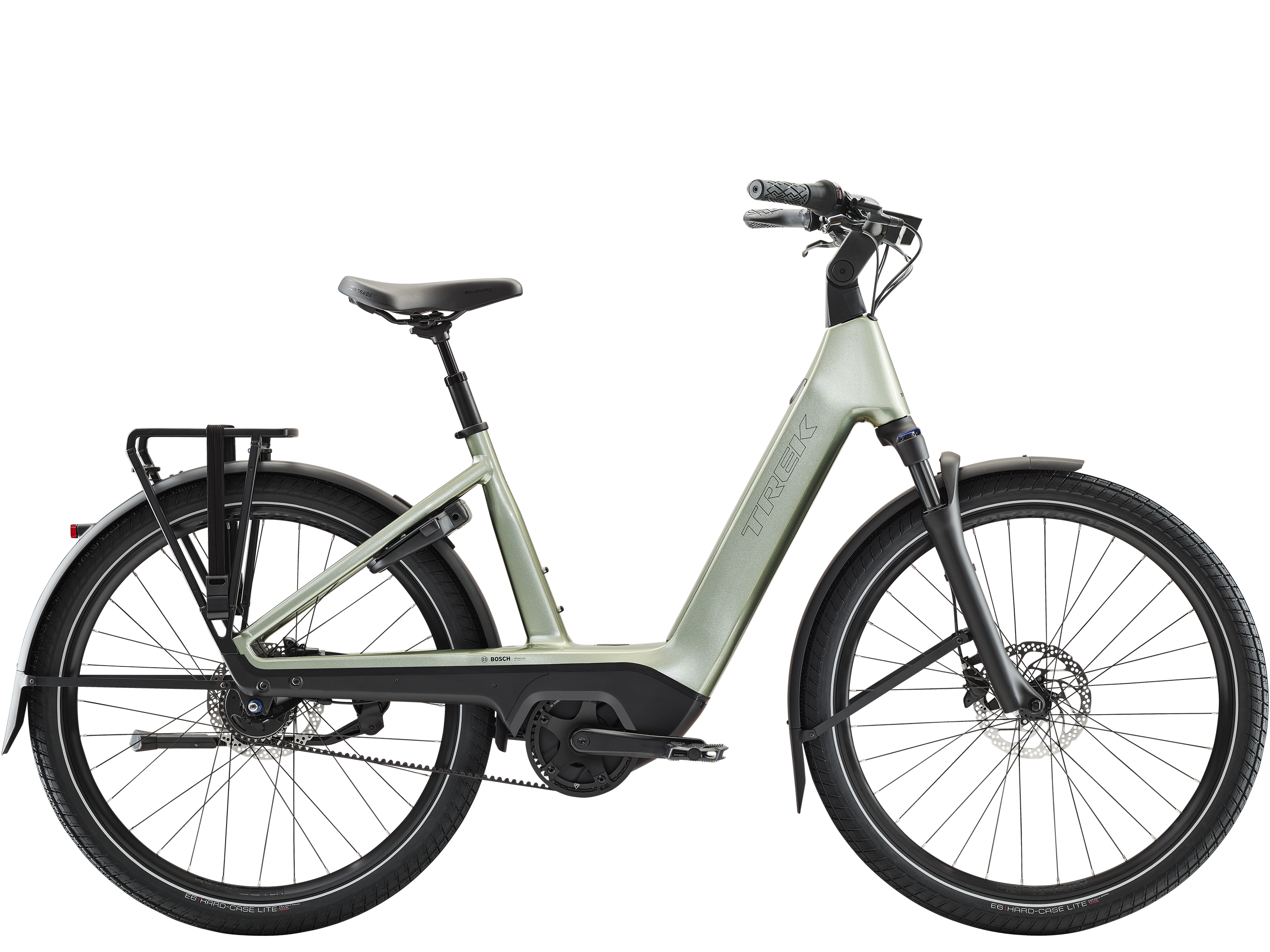 Trek Charter+ 4 Nexus 5 Belt 540Wh Lowstep – Premium Alpha Platinum Alumiini, 75 Nm, 540 Wh