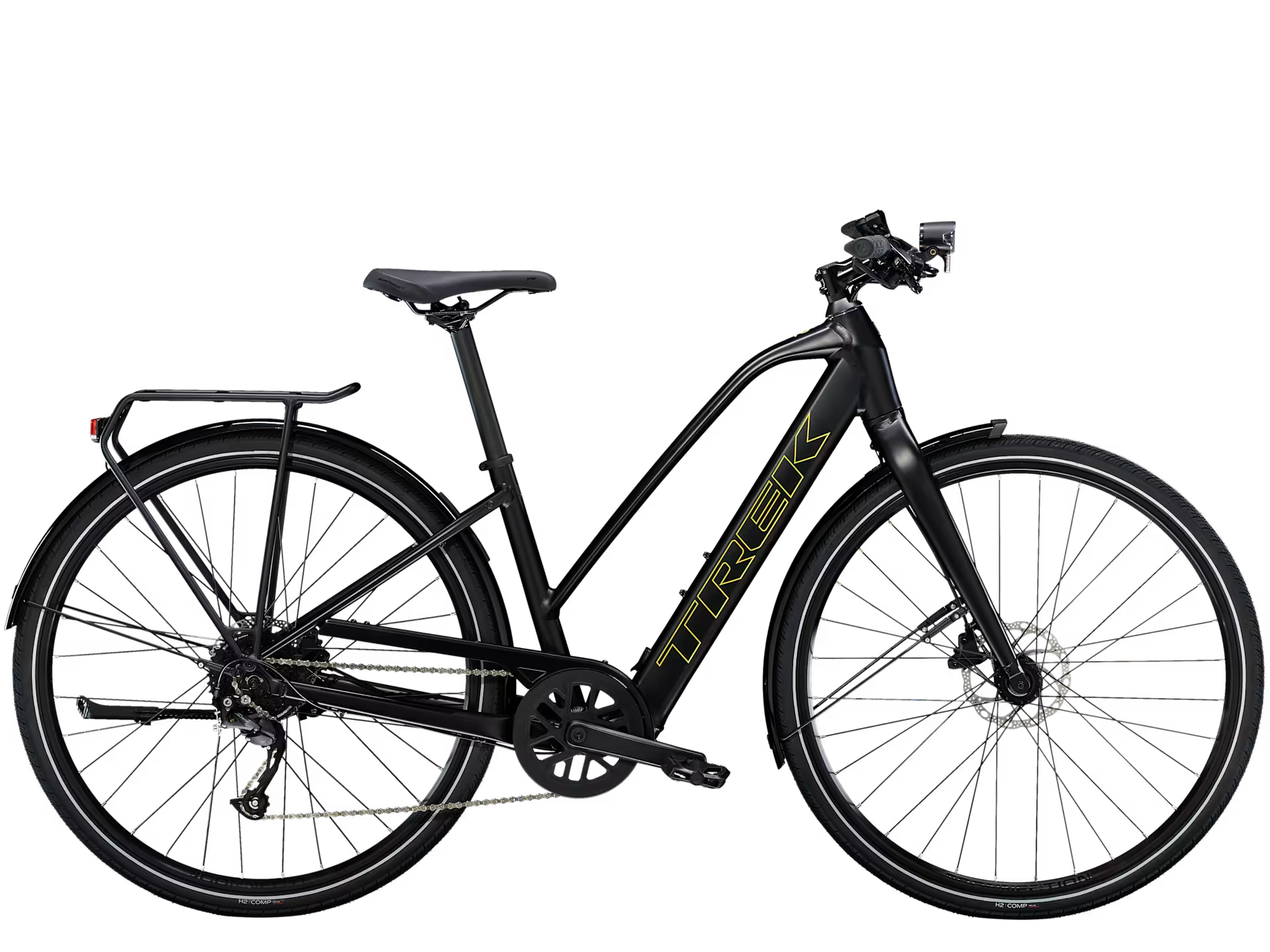 Trek FX+ 2 Stagger LT – Alpha Gold -alumiinirunkoinen kaupunkisähköpyörä, 40 Nm