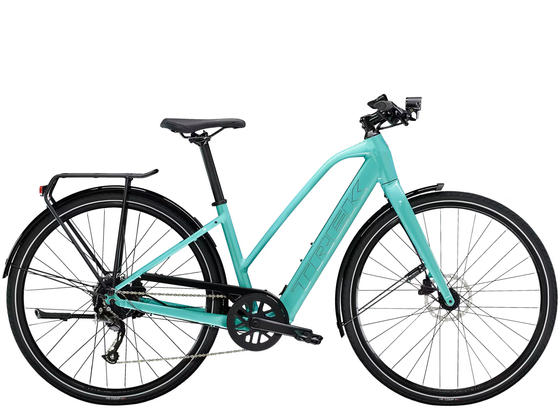 Trek FX+ 2 Stagger LT – Alpha Gold -alumiinirunkoinen kaupunkisähköpyörä, 40 Nm