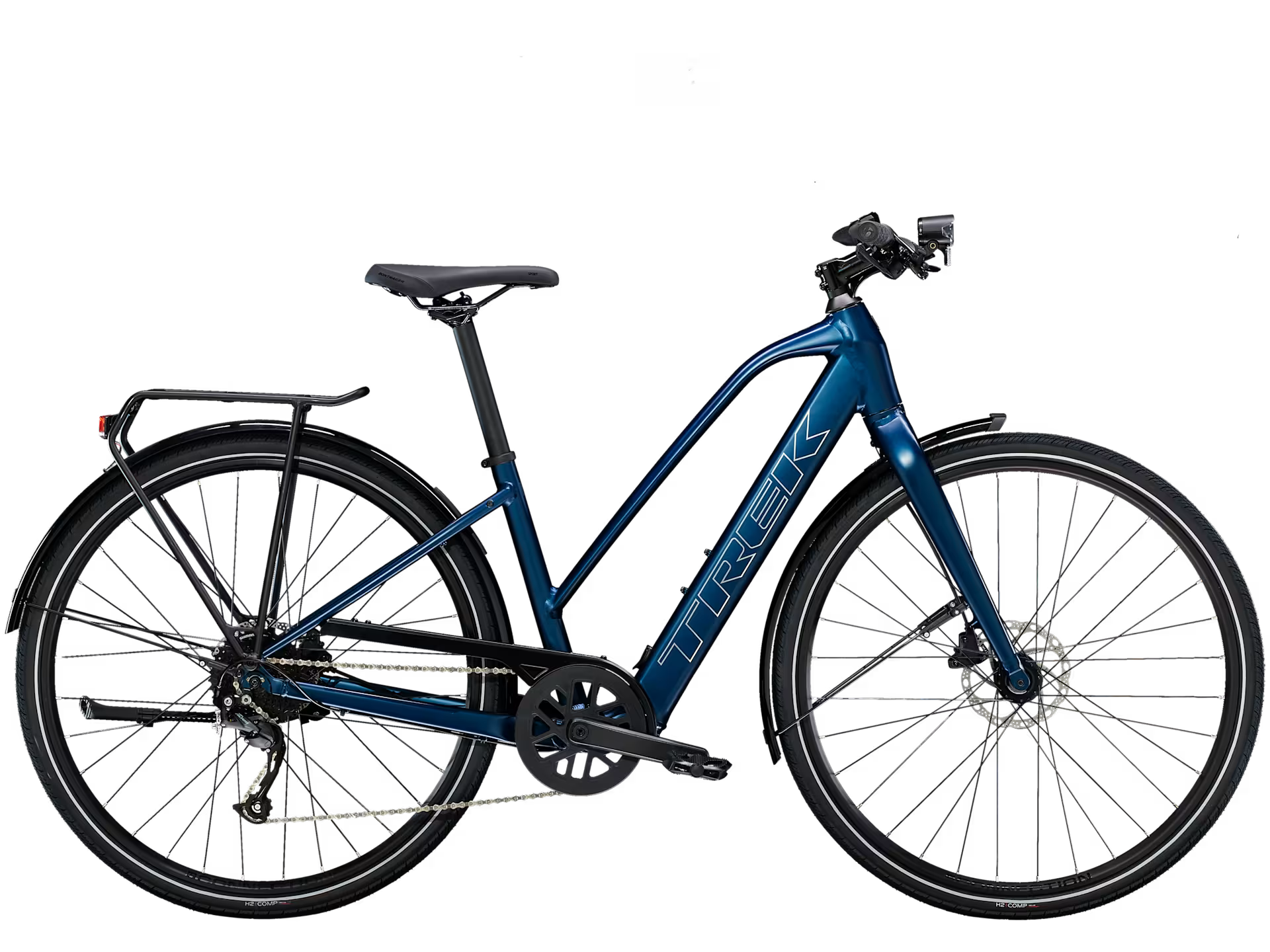 Trek FX+ 2 Stagger LT – Alpha Gold -alumiinirunkoinen kaupunkisähköpyörä, 40 Nm