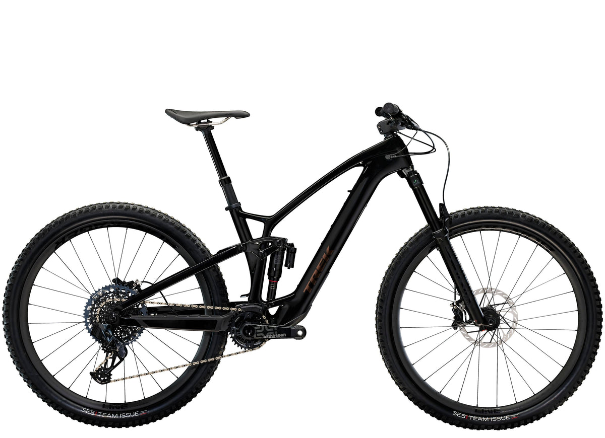 Trek Rail+ 9.9 X0 AXS T-Type Gen 5 – sähkömaastopyörä, 85–120 Nm, hiilikuiturunko