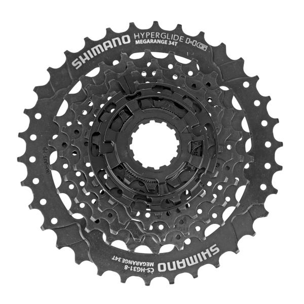 Shimano Kasetti Altus HG31-8, 8s, 11-34t Shimano Kasetti Altus HG31-8, 8s, 11-34t
