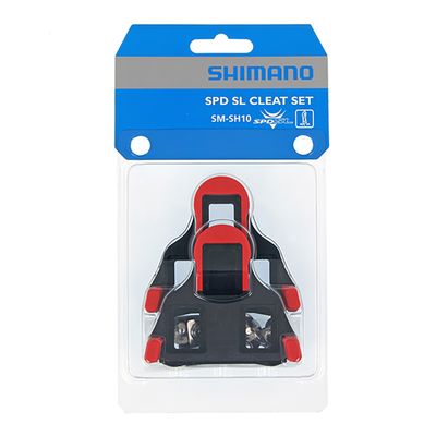 Shimano Klossi SH-SH10 punainen 0 asteen vapaaliike, SPD-SL