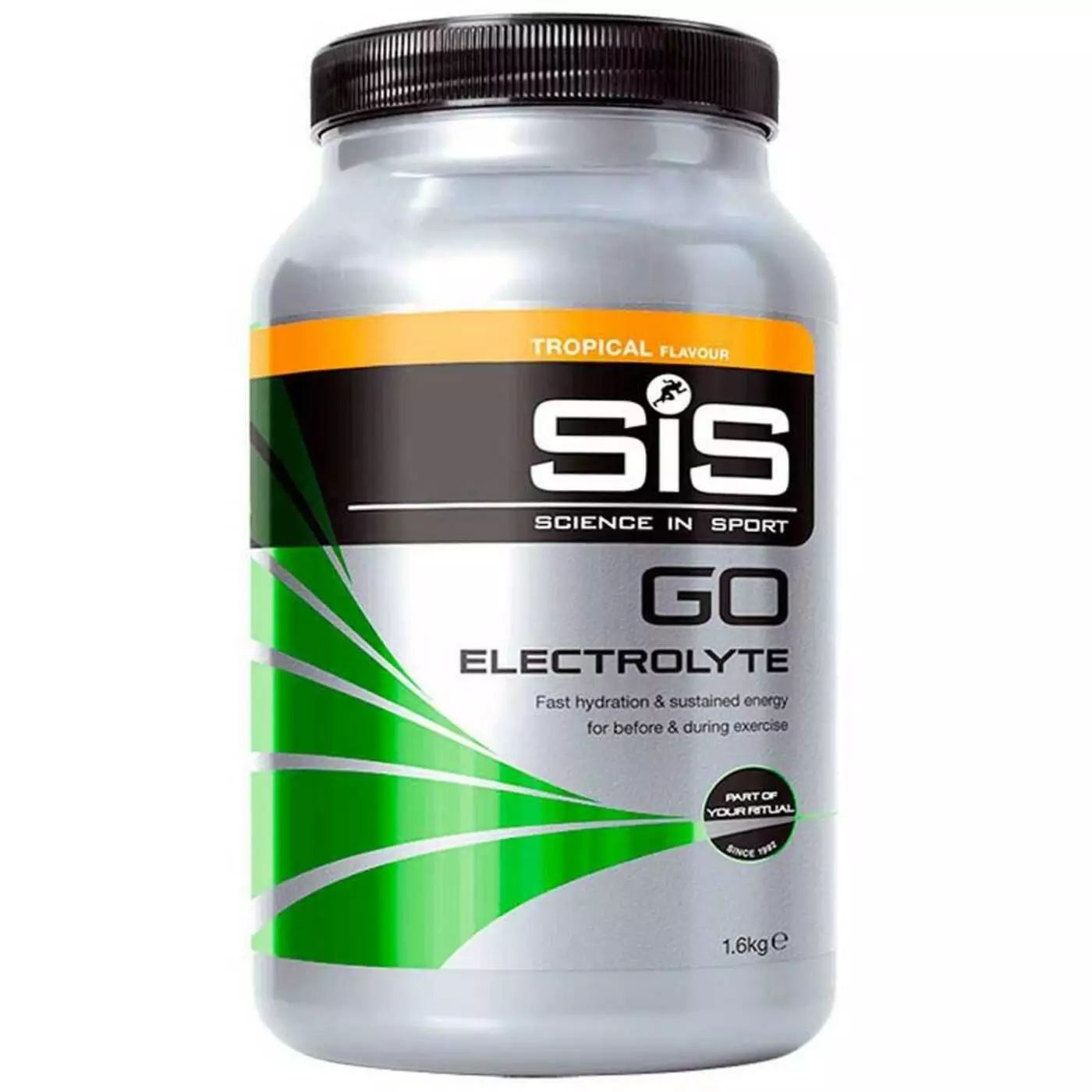 SiS GO Juomajauhe Energy+ Electrolyte Tropical, 1,6kg